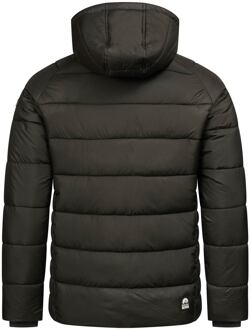 Gewatteerde Winterjas voor Heren met Afneembare Capuchon Donkergrijs - 2XL