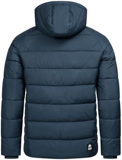 Gewatteerde Winterjas voor Heren met Afneembare Capuchon Marineblauw