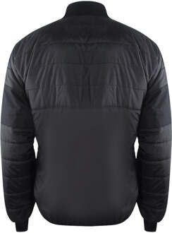 gewatteerde zwarte bomberjack - L