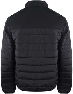 gewatteerde zwarte jas - L