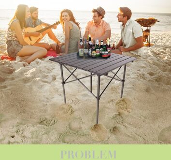 Gewerger Vierkante Tafel Aluminium Vouwen Outdoor Draagbare Ultra Licht Tafel Camping Picknick Barbecue Outdoor Leisure Tafel Wandelen