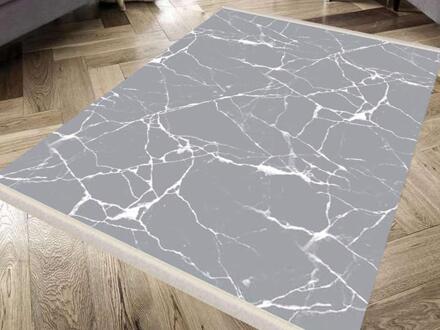 Geweven Base Silky Tapijt Carck Muur Grijs 80X150 Cm