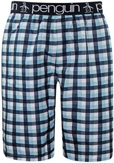 Geweven Heren Blauwe Korte Broek Navy