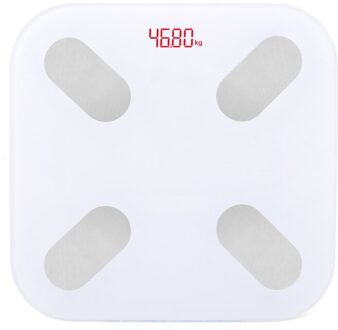 Gewicht Smart Schaal Elektronische Badkamer Weegschalen Lichaam Samenstelling Badkamer Digitale Weegschaal Gehard Glas Lcd Display wit