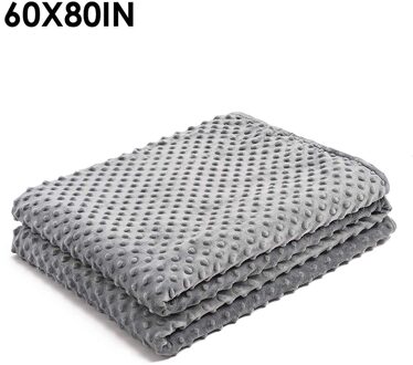 Gewogen Deken Dekbedovertrek Comfortabele Zware Winter Deken Voor Bed Mensen Met Angst, Autisme, ADHD, slapeloosheid Stress Kids 60X80IN