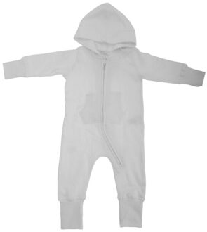 Gewone baby all in one / sleepsuit Grijs - 62