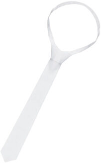 Gewone stropdas voor volwassenen Wit - One size