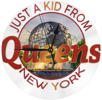 Gewoon Een Kid Van Queens York Horloges Muur Decor Kamer Wandklok Horloge Digitale Dubbelzijdig Horloge