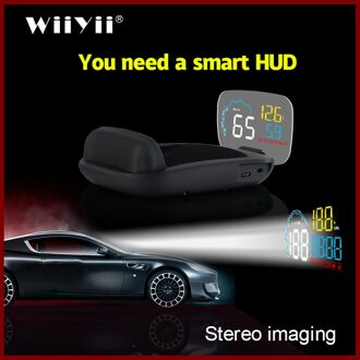 Geyiren Head-Up Display C600 OBD2 Smart Display Snelheidsmeter Temperatuur Auto Elektronica Snelheid Projector Hud Op De Voorruit