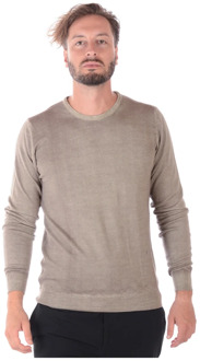 Gezellig Gebreide Pullover Sweater Daniele Alessandrini , Beige , Heren - Xl,L