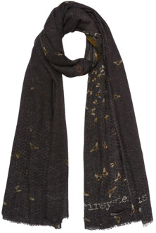 Gezellige Winter Sjaals Collectie Faliero Sarti , Black , Dames - ONE Size