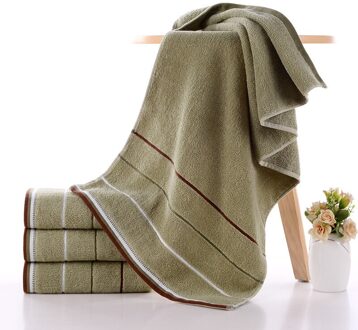 Gezicht Badhanddoek Katoen Verhoogt Groeit Quick-Droog Machine Wasbare Effen Geverfd Geweven Korting Voor Vijf groen