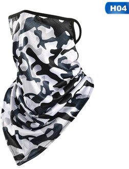 Gezicht Bandana Oor Masker Rave Bivakmuts Sjaal Hals Slobkousen Anti-Dust Wind Bescherming Motorfiets Fiets Fietsen Outdoor H04