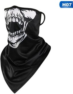 Gezicht Bandana Oor Masker Rave Bivakmuts Sjaal Hals Slobkousen Anti-Dust Wind Bescherming Motorfiets Fiets Fietsen Outdoor H07
