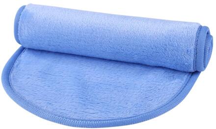 Gezicht Cleansing Pads Herbruikbare Gezicht Wassen Microfiber Facial Doek Pads Make-Up Remover Reiniging Gezicht Handdoek Blauw
