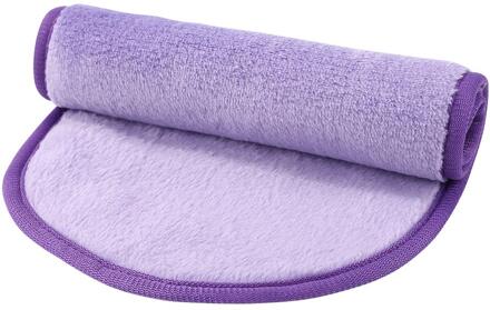 Gezicht Cleansing Pads Herbruikbare Gezicht Wassen Microfiber Facial Doek Pads Make-Up Remover Reiniging Gezicht Handdoek Paars