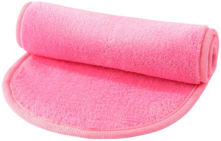 Gezicht Cleansing Pads Herbruikbare Gezicht Wassen Microfiber Facial Doek Pads Make-Up Remover Reiniging Gezicht Handdoek Roze