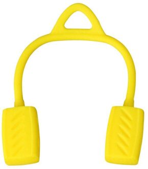 Gezicht Kauwspieren Mannen N Go Mond Kaaklijn Jawrsize Kaak Muscle Exerciser Chew Ball Chew Bite Breaker Training geel