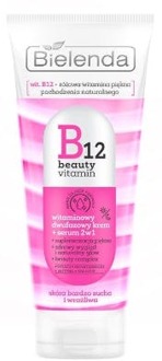 Gezichtscrème Bielenda B12 Beauty Vitamin Vitamin 2-Phase Cream + Serum 2in1 For Day And Night 45 g
