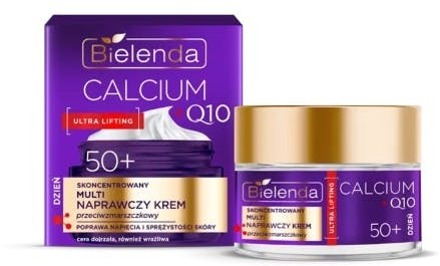 Gezichtscrème Bielenda Calcium + Q10 Concentrated Multi Repair Anti-wrinkle Day Cream 50+ 50 ml