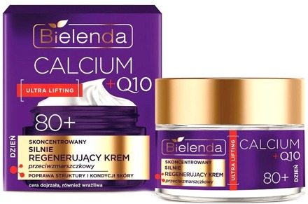 Gezichtscrème Bielenda Calcium + Q10 Concentrated Strongly Regenerating Anti-wrinkle Day Cream 80+ 50 ml