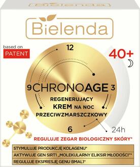 Gezichtscrème Bielenda Chrono Age 24 H Regenerating Anti-wrinkle Night Cream 40+, 50 ml