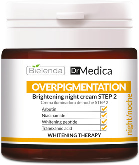 Gezichtscrème Bielenda Dr Medica Overpigmentation Brightening Night Cream Step 2 50 ml