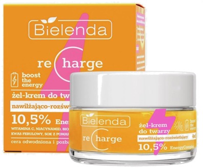Gezichtscrème Bielenda RECHARGE Moisturising and Brightening Face Gel Cream 4-in-1 50 ml