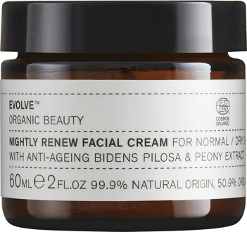 Gezichtscrème Evolve Organic Beauty Nightly Renew Facial Cream 60 ml