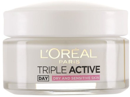 Gezichtscrème L'Oréal Paris Triple Active Day Cream Dry Sensitive Skin 50 ml