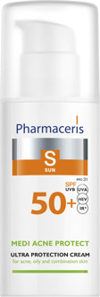 Gezichtscrème Pharmaceris Ultra Protective Cream For Acne, Oily & Combination Skin SPF50 50 ml