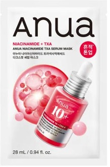 Gezichtsmasker Anua Niacinamide TXA Serum Mask 1 st