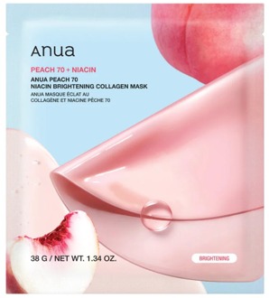 Gezichtsmasker Anua Peach 70 Niacin Brightening Collagen Mask 1 st