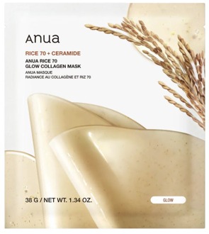 Gezichtsmasker Anua Rice 70 Glow Collagen Mask 1 st