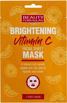 Gezichtsmasker Beauty Formulas Brightening Vitamin C Facial Sheet Mask 1 st