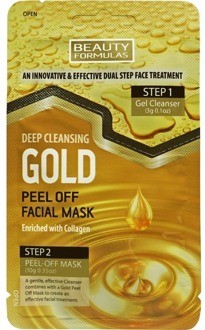Gezichtsmasker Beauty Formulas Deep Cleansing Gold Mask 10 g