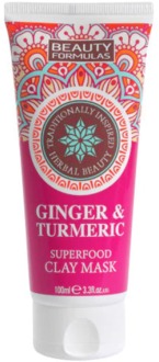 Gezichtsmasker Beauty Formulas Ginger & Turmeric Clay Mask 100 ml
