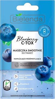 Gezichtsmasker Bielenda Blueberry C-TOX Moisturizing & Brightening Smoothie Mask 8 g