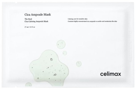 Gezichtsmasker Celimax The Real Cica Calming Ampoule Mask 27 ml