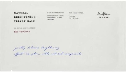 Gezichtsmasker Dr. Althea Natural Brightening Velvet Mask 1 st