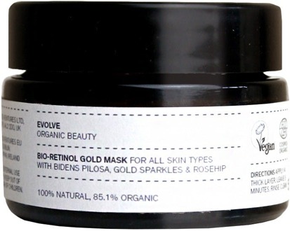 Gezichtsmasker Evolve Organic Beauty Bio-Retinol Gold Mask 30 ml