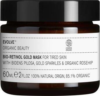 Gezichtsmasker Evolve Organic Beauty Bio Retinol Gold Mask 60 ml