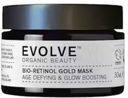 Gezichtsmasker Evolve Organic Beauty Bio-Retinol Gold Mask Age Defying & Glow Boosting 30 ml