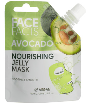 Gezichtsmasker Face Facts Avocado Nourishing Jelly Mask 60 ml