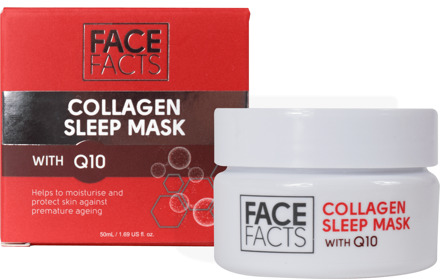 Gezichtsmasker Face Facts Collagen & Q10 Gel Sleep Mask 50 ml