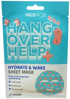 Gezichtsmasker Face Facts Hangover Help Hydrate & Wake Sheet Mask 1 st