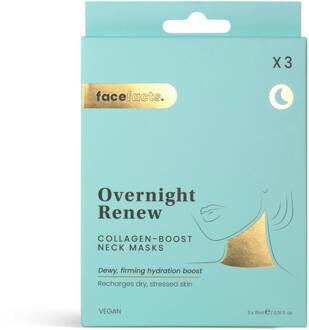 Gezichtsmasker Face Facts Overnight Renew Collagen-Boost Neck Mask 1 st