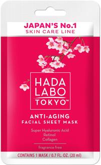 Gezichtsmasker HADA LABO Anti-Aging Facial Sheet Mask 20 ml