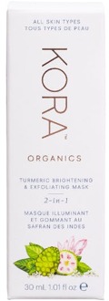 Gezichtsmasker Kora Organics Turmeric Brightening & Exfoliating Mask 2-In-1 30 ml