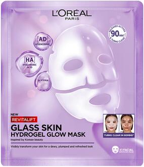 Gezichtsmasker L'Oréal Paris Revitalift Filler Glass Skin Hydrogel Sheet Mask 1 st